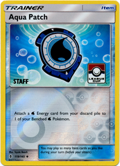 Aqua Patch 119/145 Reverse Holo STAFF Promo - 2017 Pokemon League